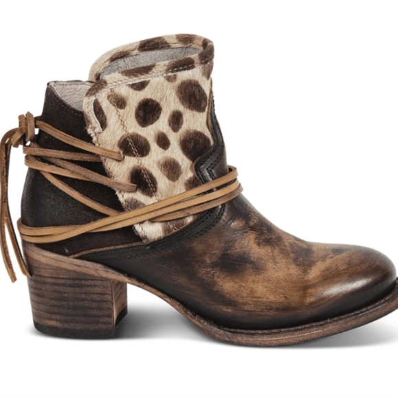 FreeBird CASEY Leopard Ankle Boots size 11 - Picture 10 of 14